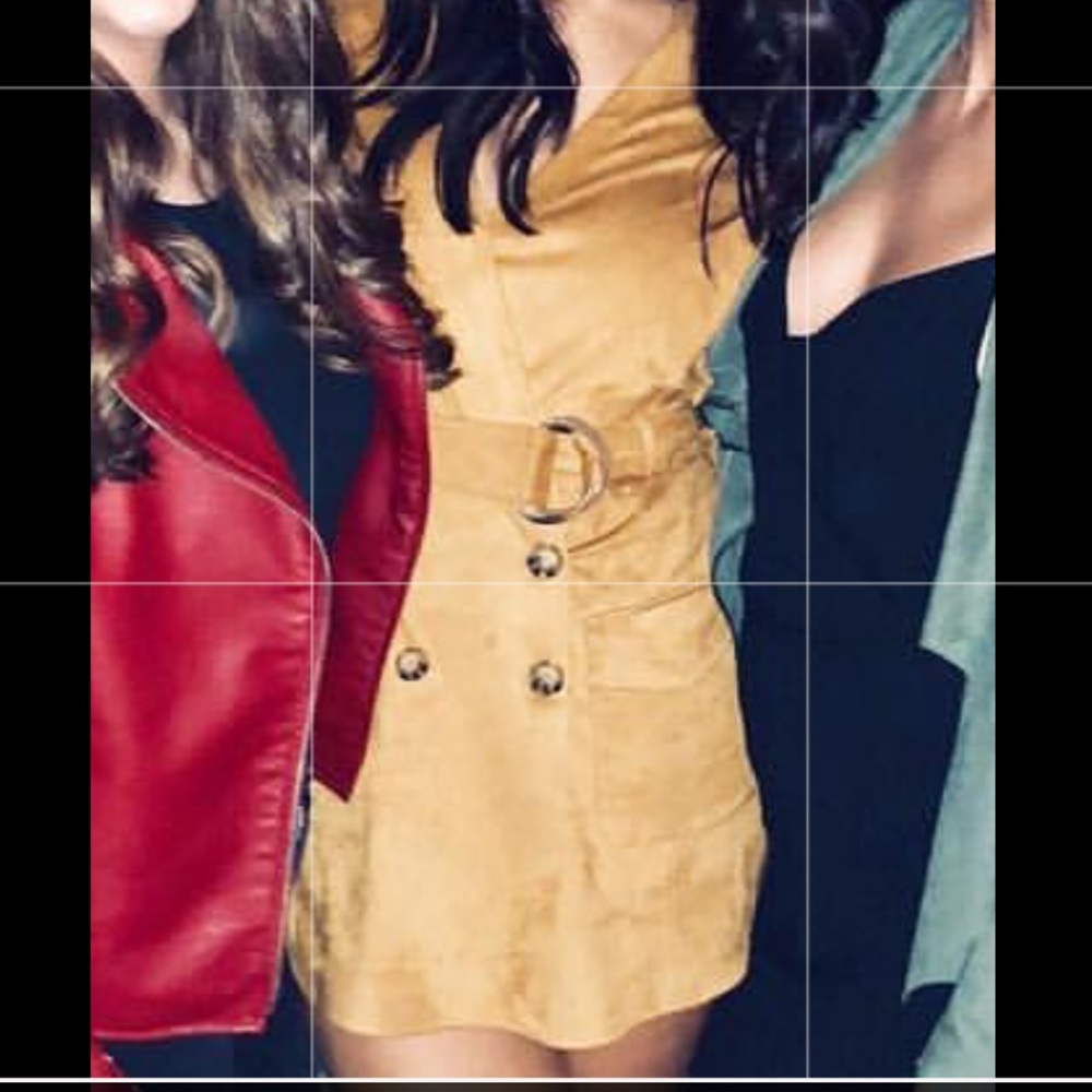 Zara faux suede skirt romper- stunning on.